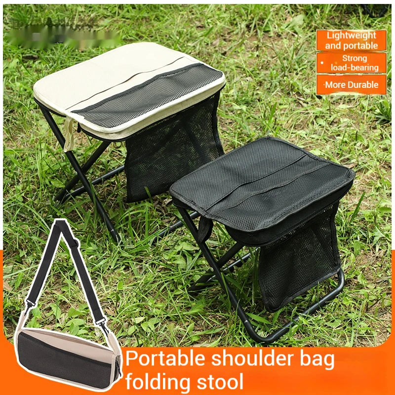 Foldable Backpack Stool Portable Folding Stool With Carry Bag