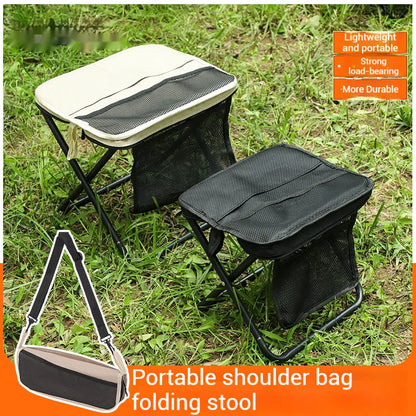 Foldable Backpack Stool Portable Folding Stool With Carry Bag