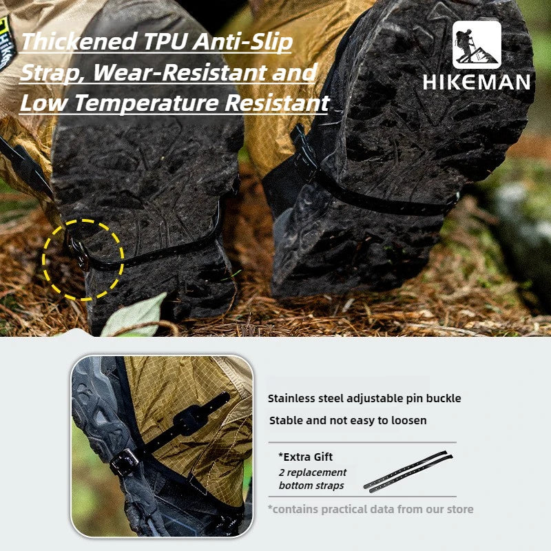 Outdoor Hiking Gaiters Windproof Waterproof Large Leg Covers