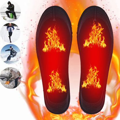 Unisex Soft Heating Insoles Adjustable Temperature Rechargeable