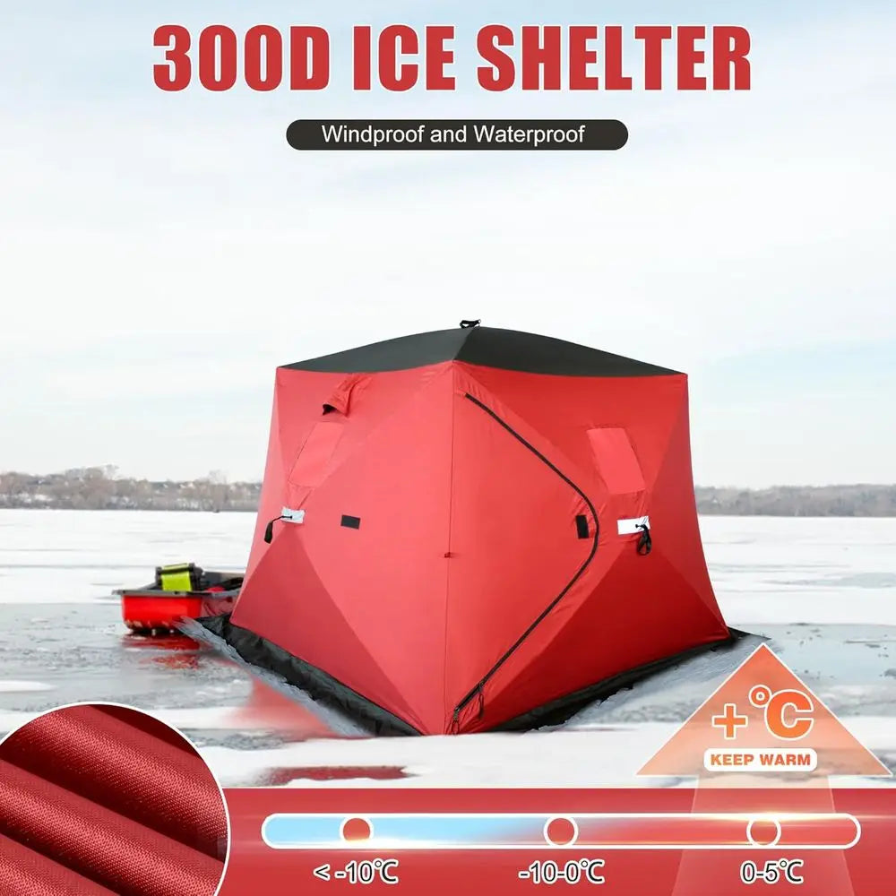 300D/600D Insulated Ice fishing Shelter 2-3 Person