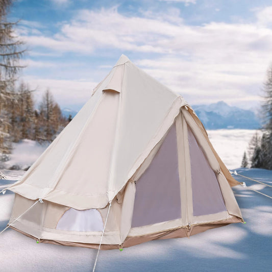 Waterproof Polyester Cotton Bell Tent for 2 People