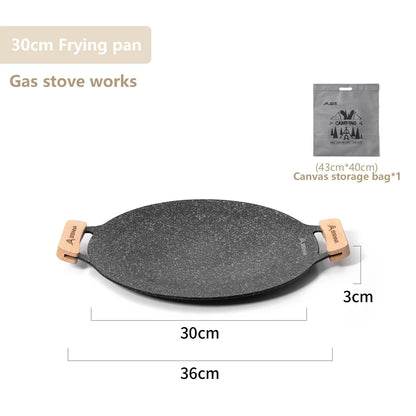 30CM Outdoor BBQ Grill Pan Non Stick Stovetop