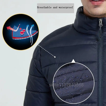 Men Heated Jacket USB Electric Heated Coat