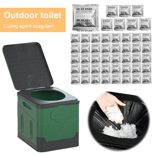 48Pcs Portable Camping Toilet