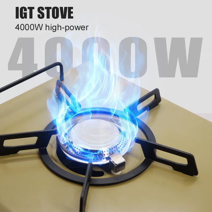 Gas Portable Outdoor 4000W High Power Stainless Steel Camping Table Stove