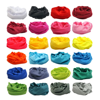 Dyeing Color Neck Gaiter Men Women Plain Bandana