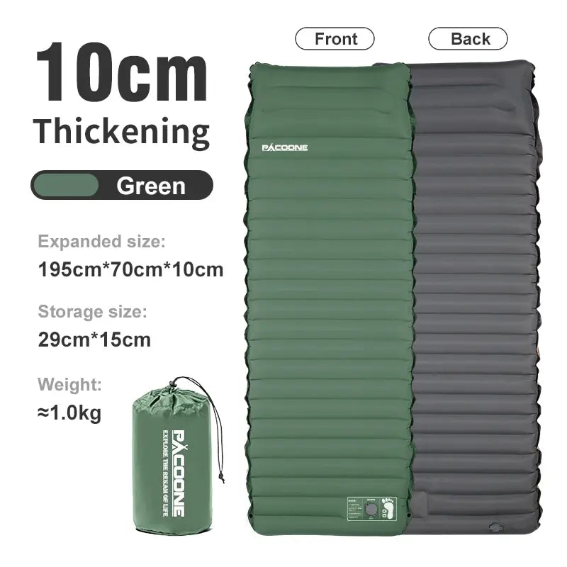 Outdoor Thicken Camping Mattress Ultralight Self-inflating