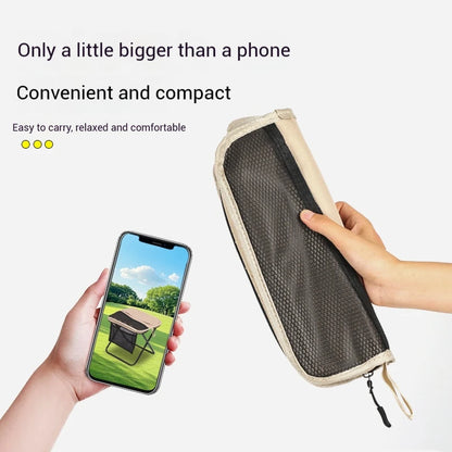 Foldable Backpack Stool Portable Folding Stool With Carry Bag