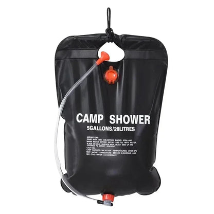 Large Capacity 20L Outdoor Shower Bag Solar Powered Heating for Camping