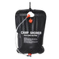 Large Capacity 20L Outdoor Shower Bag Solar Powered Heating for Camping