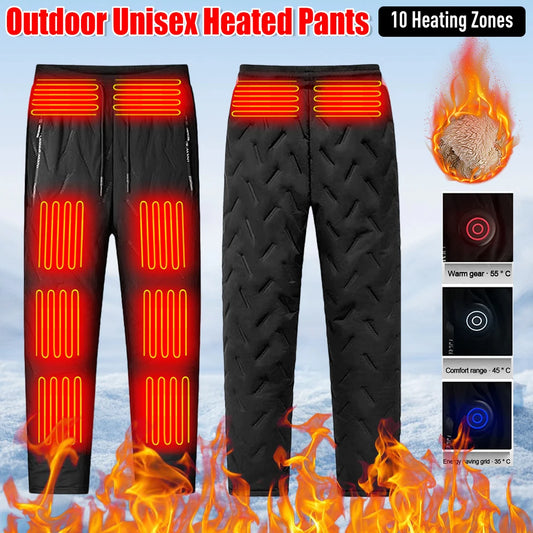 Unisex Heated Pants 10 Heating Zones