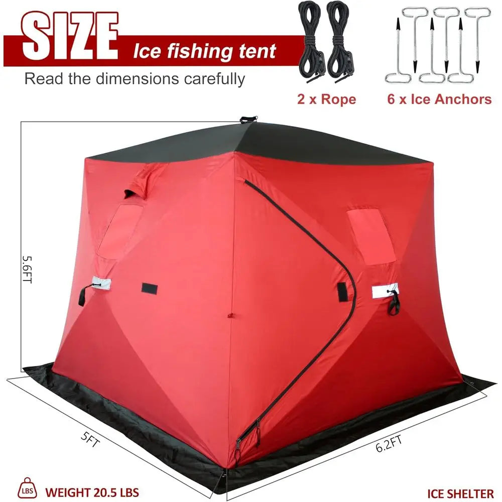 300D/600D Insulated Ice fishing Shelter 2-3 Person