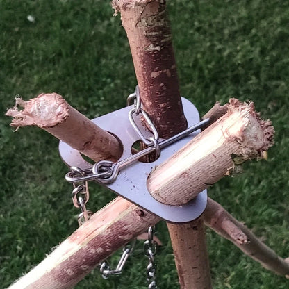 Portable Camping Tripod Hanging Rack  Campfire Cooking