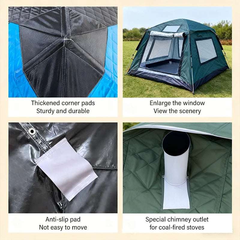 Outdoor Winter Fishing Tent For Camping 3-4 Person