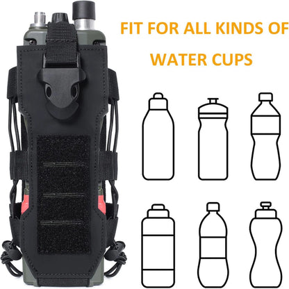 Tactical Molle Pouch Water Bottle Bag Holster