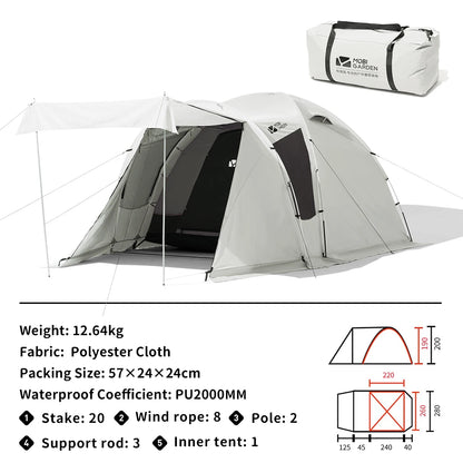 Camping Tent Waterproof 4 person Outdoor Tent