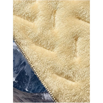 Men's Winter Hiking Pants Set Thickened Cold-proof