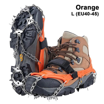 Crampons Shoes 19 Spikes Ice Snow Gripper Shoes