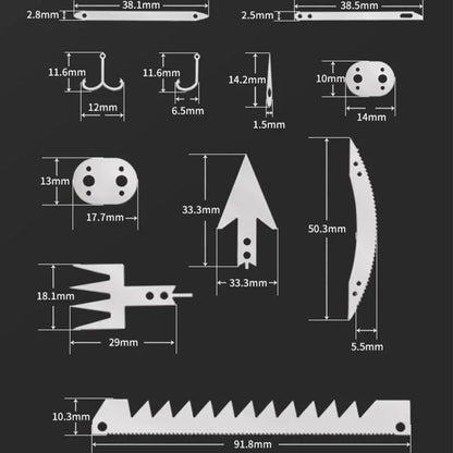 22 In 1Survival Card Survival Tool