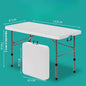 Portable Camping Rectangular Folding Adjustable Height Table