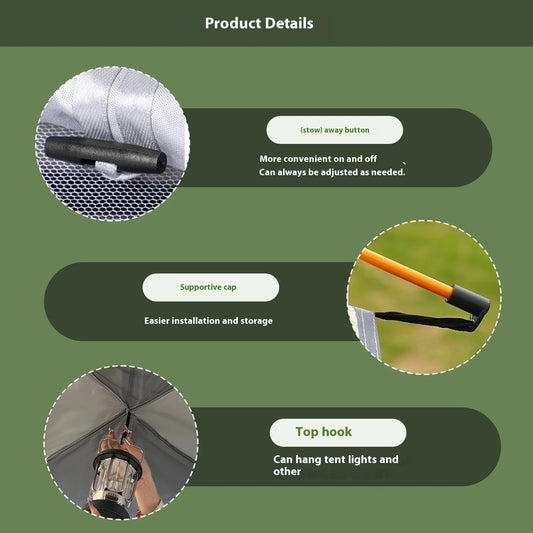 Small Silver Compact Auto-Tent