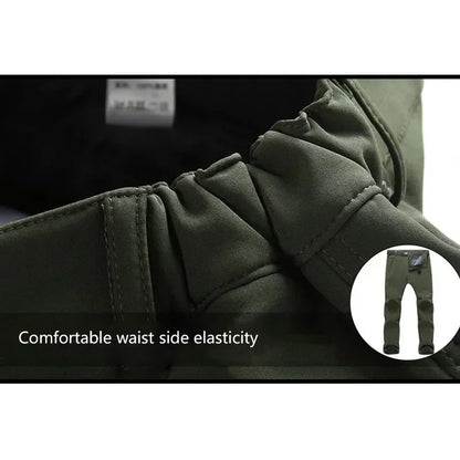 Warm Winter Men Soft Shell Pants Waterproof