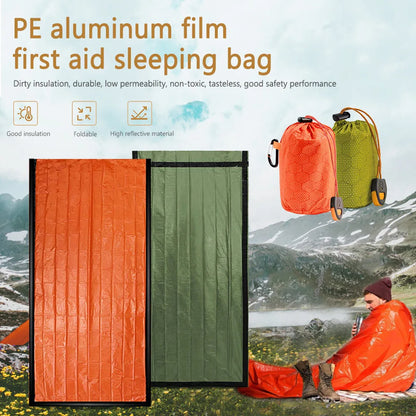PE Aluminum Film Survival Blanket Portable Sleeping Pad