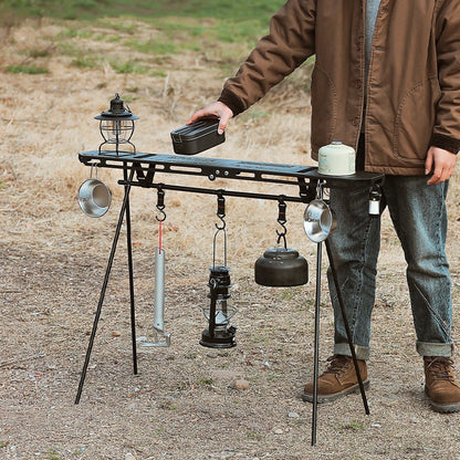 Foldable High Strength Bending Camping Hanging Rack Top Plate