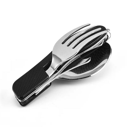 4 in1 Foldable Camping Utensil Set
