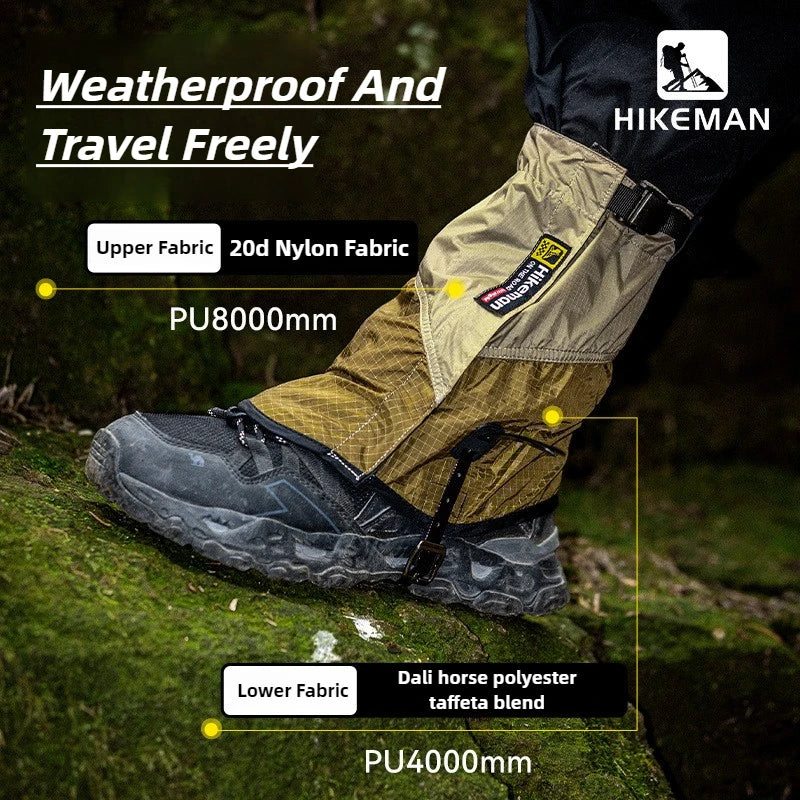 Outdoor Hiking Gaiters Windproof Waterproof Large Leg Covers
