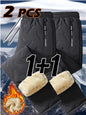Men's Winter Hiking Pants Set Thickened Cold-proof