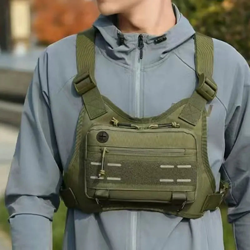 Outdoor Chest Bag For Men Front Rig Pouch