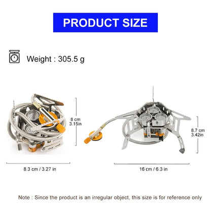 Camping Tourist Burner Big Power Gas Stove