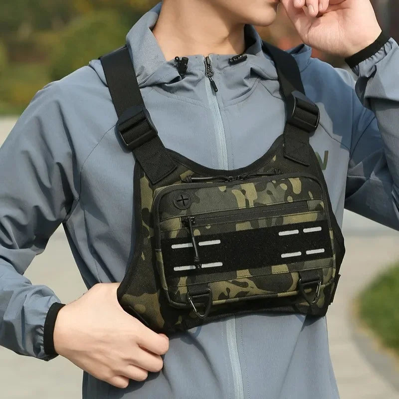 Tactical Vest Chest Bag Camping Backpack