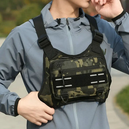 Tactical Vest Chest Bag Camping Backpack