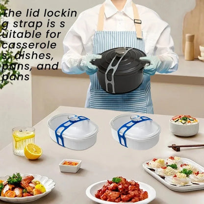 Silicone Lid Strap Reusable Universal Lid Fixing Belt
