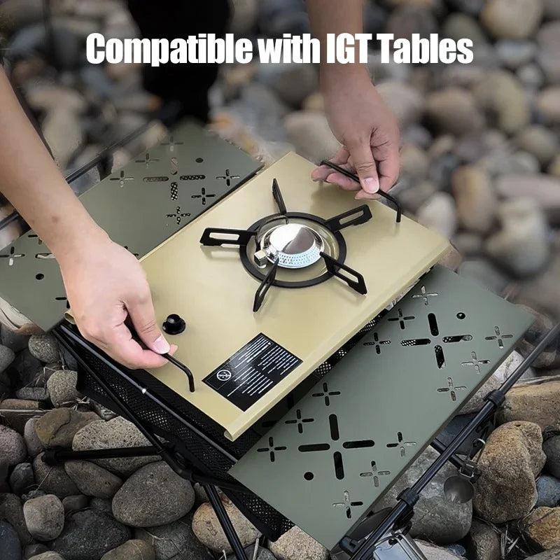 Gas Portable Outdoor 4000W High Power Stainless Steel Camping Table Stove