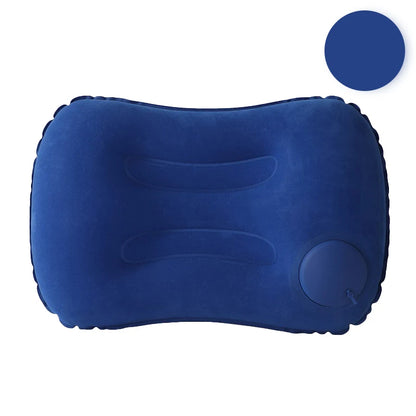 1pc Press And Inflate Portable Neck Pillow
