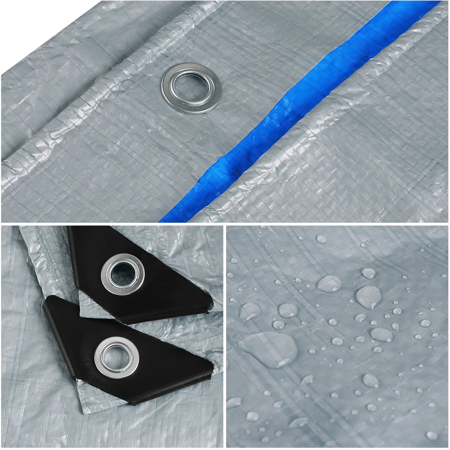 Large Tarpaulin Waterproof Camping Tent Tarp