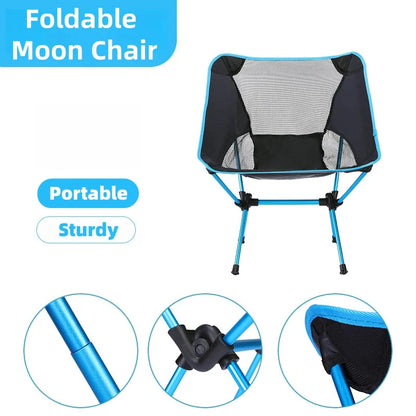 Outdoor moon camping folding chair