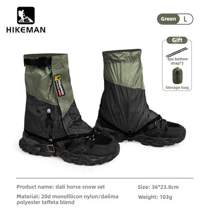 Outdoor Hiking Gaiters Windproof Waterproof Large Leg Covers