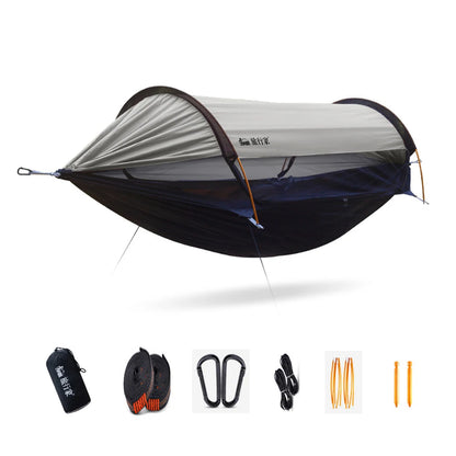 Portable Camping Mosquito Net Hammocks With Awning