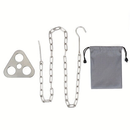 Portable Camping Tripod Hanging Rack  Campfire Cooking