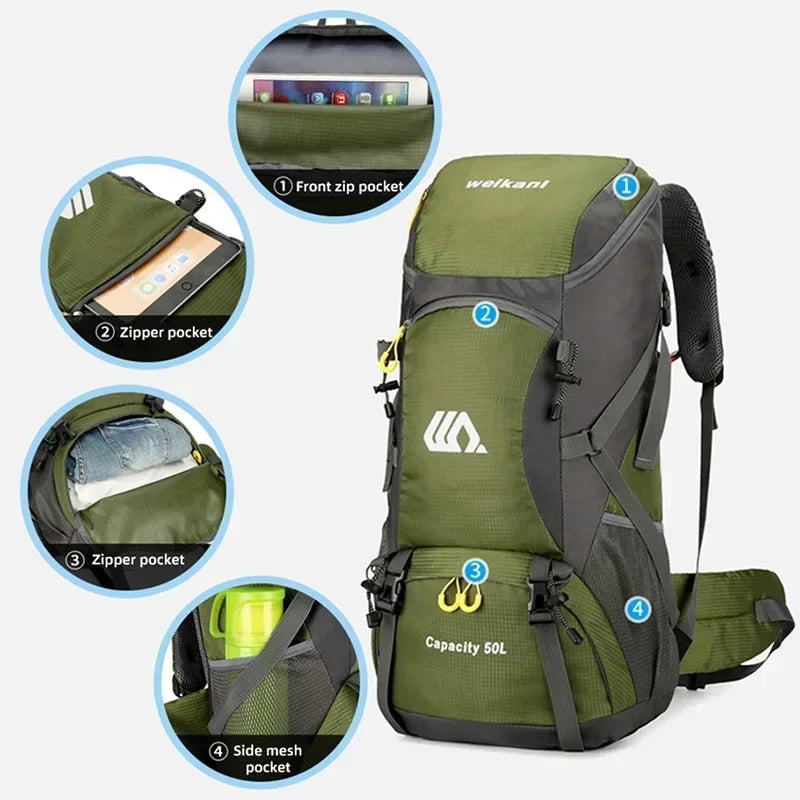Waterproof Lightweight Men's and Women's Camping Backpack