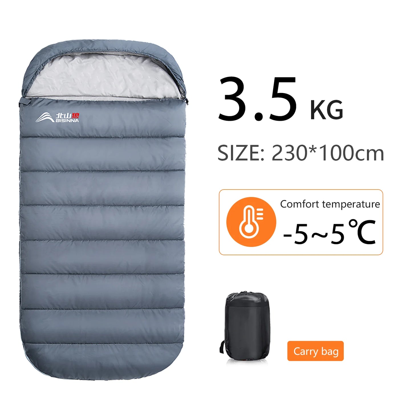 Large Camping Sleeping Bag Lightweight