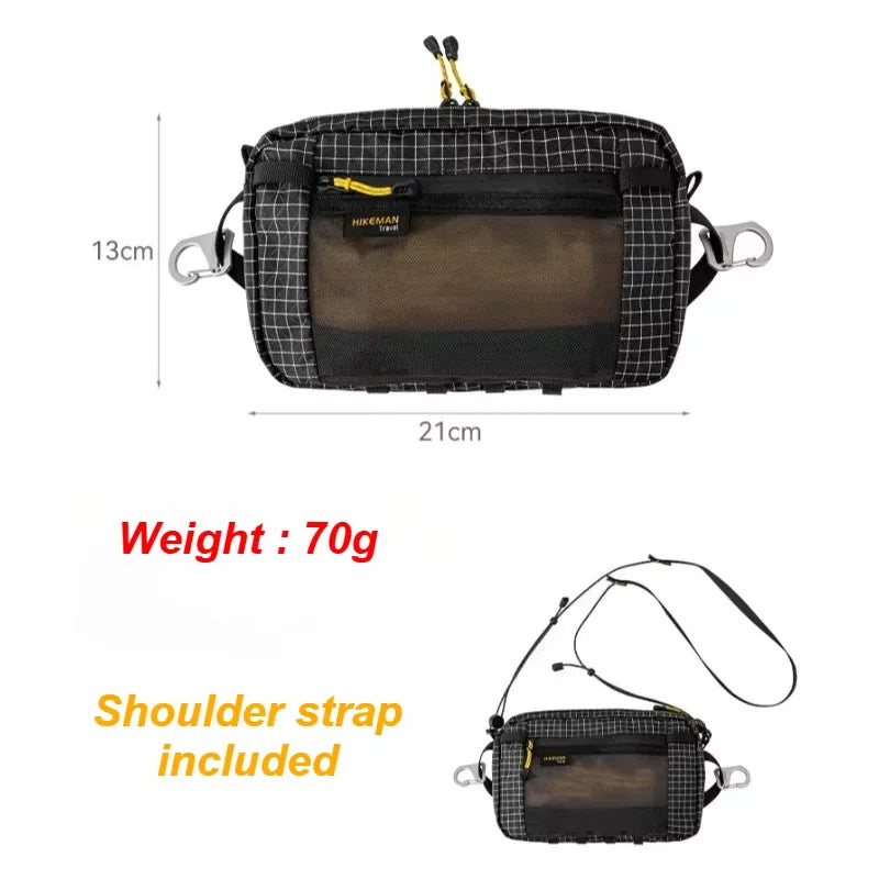 Fiber Waist Pack 1.1L Waterproof UrltraLight Multi Pocket