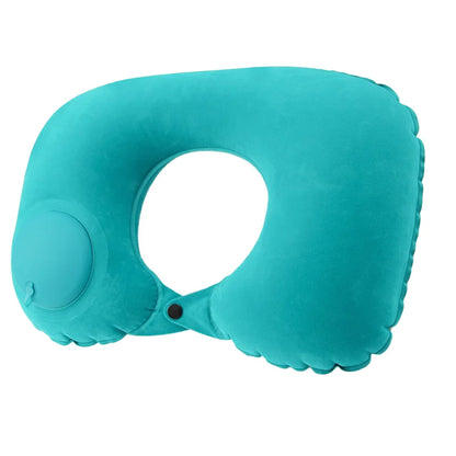 Flocking Inflatable Portable Neck Pillow