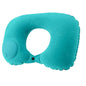 Flocking Inflatable Portable Neck Pillow