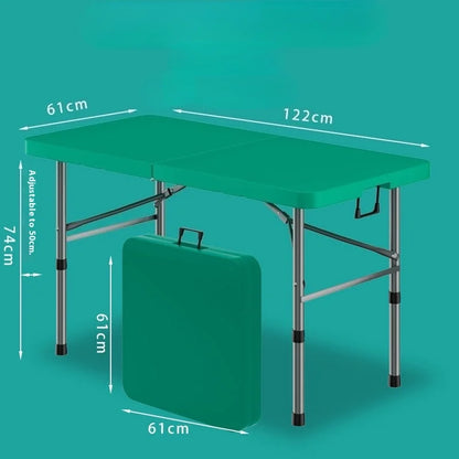 Portable Camping Rectangular Folding Adjustable Height Table